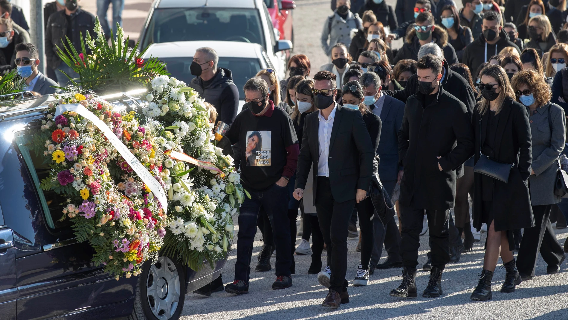 Funeral de Sara G, fallecida el pasado 1 de enero