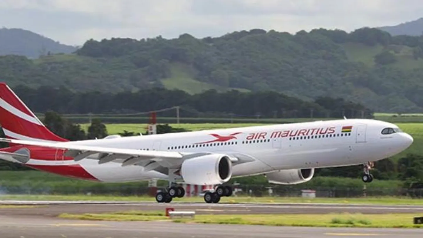Un avión de Air Mauritius. Un avión de Air Mauritius.