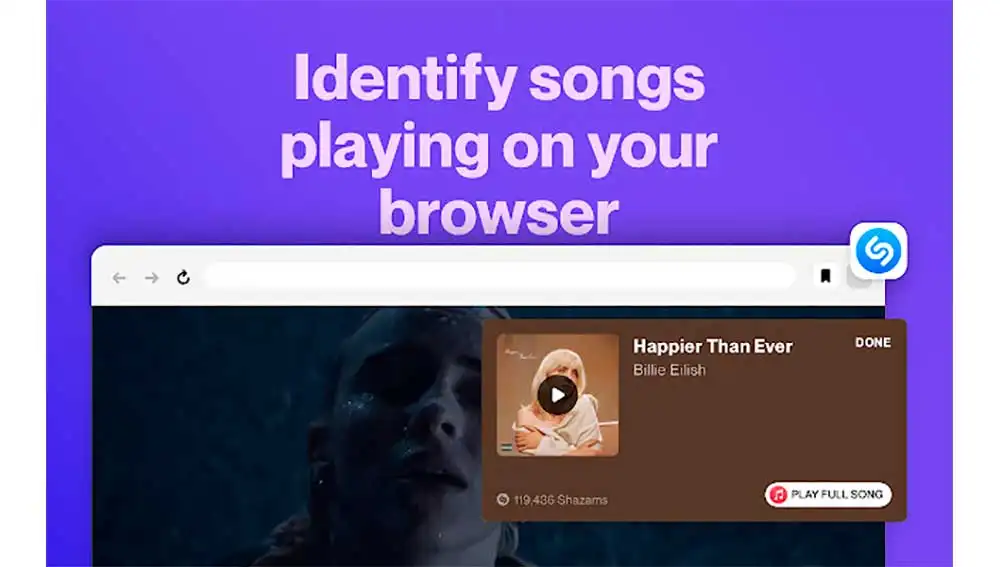 Shazam en Chrome