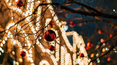 El Grinch existe: Un hombre enmascarado cansado del espíritu navideño roba las luces de Navidad Luces de Navidad