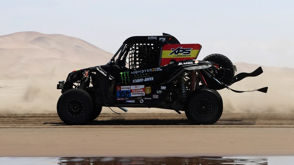 Gerard Farrés, en una de sus participaciones en el Dakar