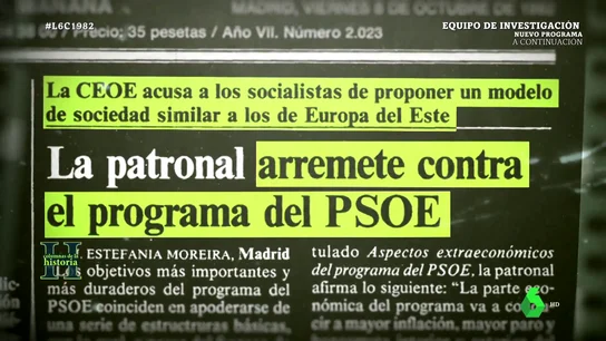 El programa con el que Felipe González ganó las elecciones de 1982: "No recuerdo que fuera muy de izquierdas" El programa con el que Felipe González ganó las elecciones de 1982: "No recuerdo que fuera muy de izquierdas"