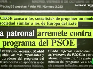 El programa con el que Felipe González ganó las elecciones de 1982: &quot;No recuerdo que fuera muy de izquierdas&quot;
