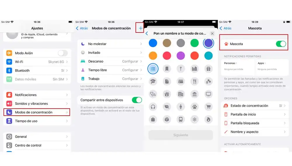 Creando un nuevo modo de concentración Creando un nuevo modo de concentración