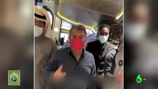 La viral respueta de Joan Laporta a unos aficionados árabes que piden el fichaje de Haaland La viral respueta de Joan Laporta a unos aficionados árabes que piden el fichaje de Haaland