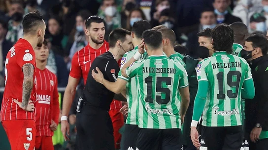 Jugadores del Betis y el Sevilla Jugadores del Betis y el Sevilla