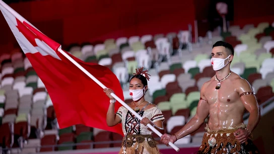 Pita Taufatofua, abanderado de Tonga Pita Taufatofua, abanderado de Tonga