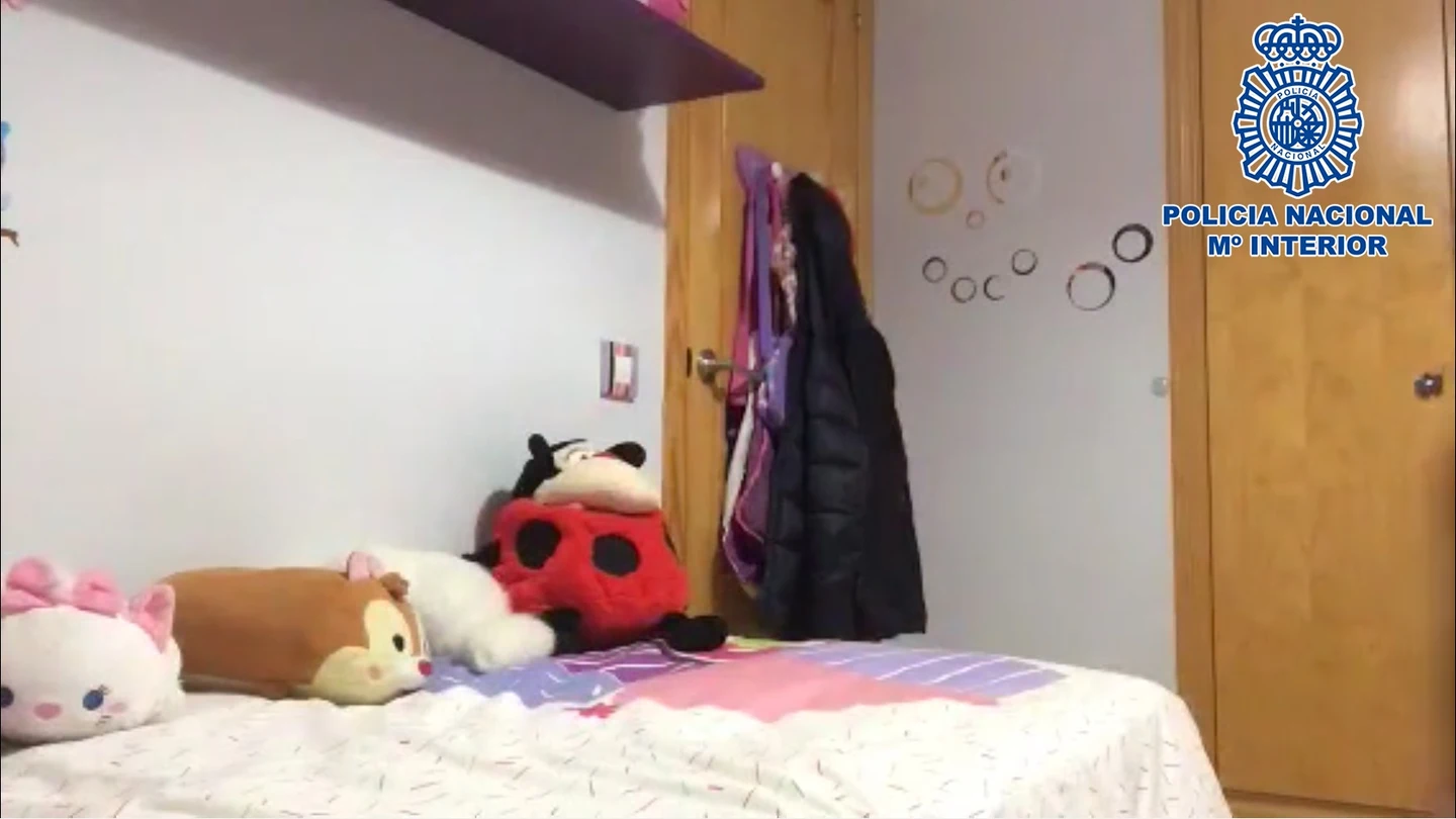 Imagen de la habitación publicada por la Policía Nacional Imagen de la habitación publicada por la Policía Nacional