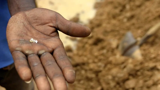 Extracción de diamantes en Sierra Leona Extracción de diamantes en Sierra Leona