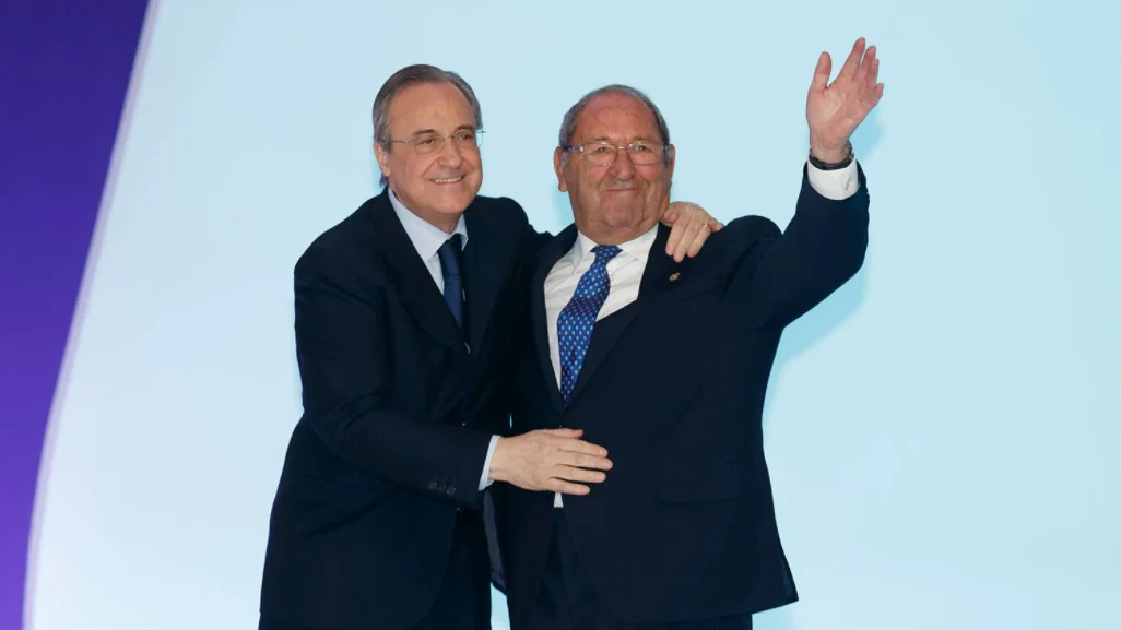 Paco Gento y Florentino Pérez