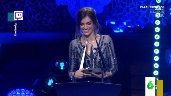 Ibai Llanos y Cristinini, premiados en los SLAND: así fue el emocionante momento Ibai Llanos y Cristinini, premiados en los SLAND: así fue el emocionante momento