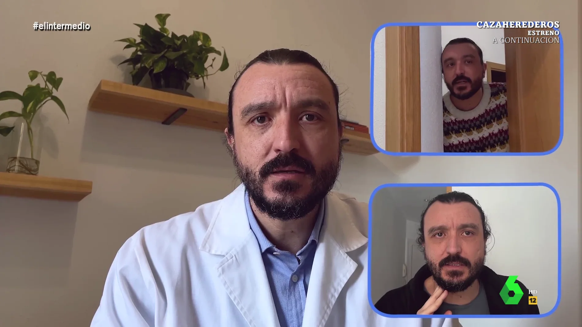 David Pareja versiona las videoconsultas entre médicos y enfermos en Madrid: "Le veo pálido, a lo mejor es el brillo de pantalla"