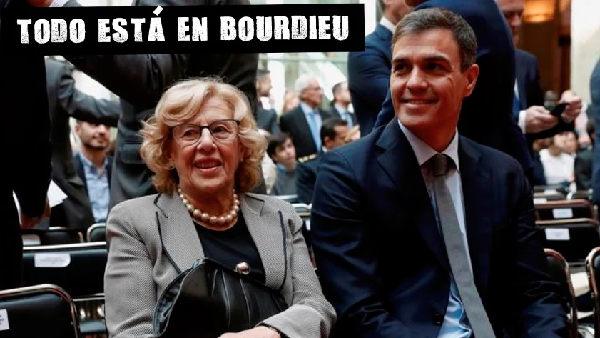 Manuela Carmena y Pedro Sánchez, juntos en un acto público Manuela Carmena y Pedro Sánchez, juntos en un acto público