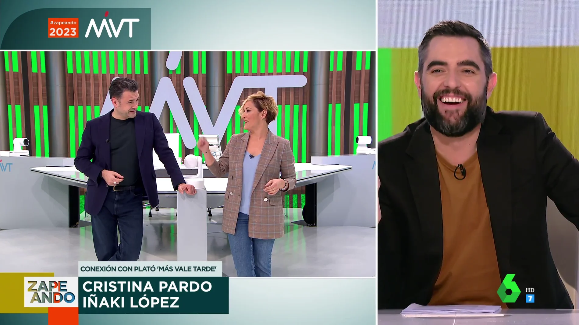 La broma de Iñaki López sobre el vídeo de Iñaki Urdangarin acudiendo a trabajar que desata la risa de Dani Mateo
