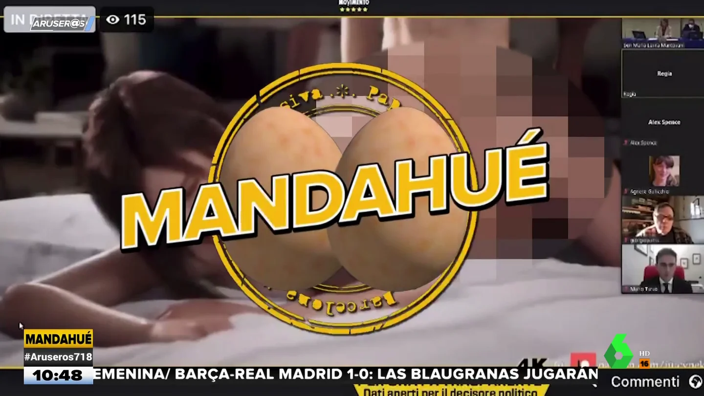 Un vídeo porno se cuela en la sesión del Senado de Italia Un vídeo porno se cuela en la sesión del Senado de Italia