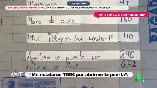 El timo de las cerraduras: cerrajeros que cobran casi 1.000 euros por abrir una puerta El timo de las cerraduras: cerrajeros que cobran casi 1.000 euros por abrir una puerta