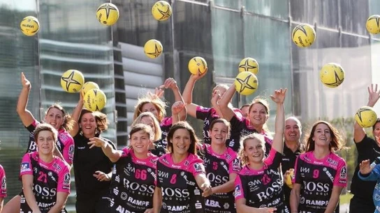 Las jugadoras de balonmano del equipo alemán Las jugadoras de balonmano del equipo alemán