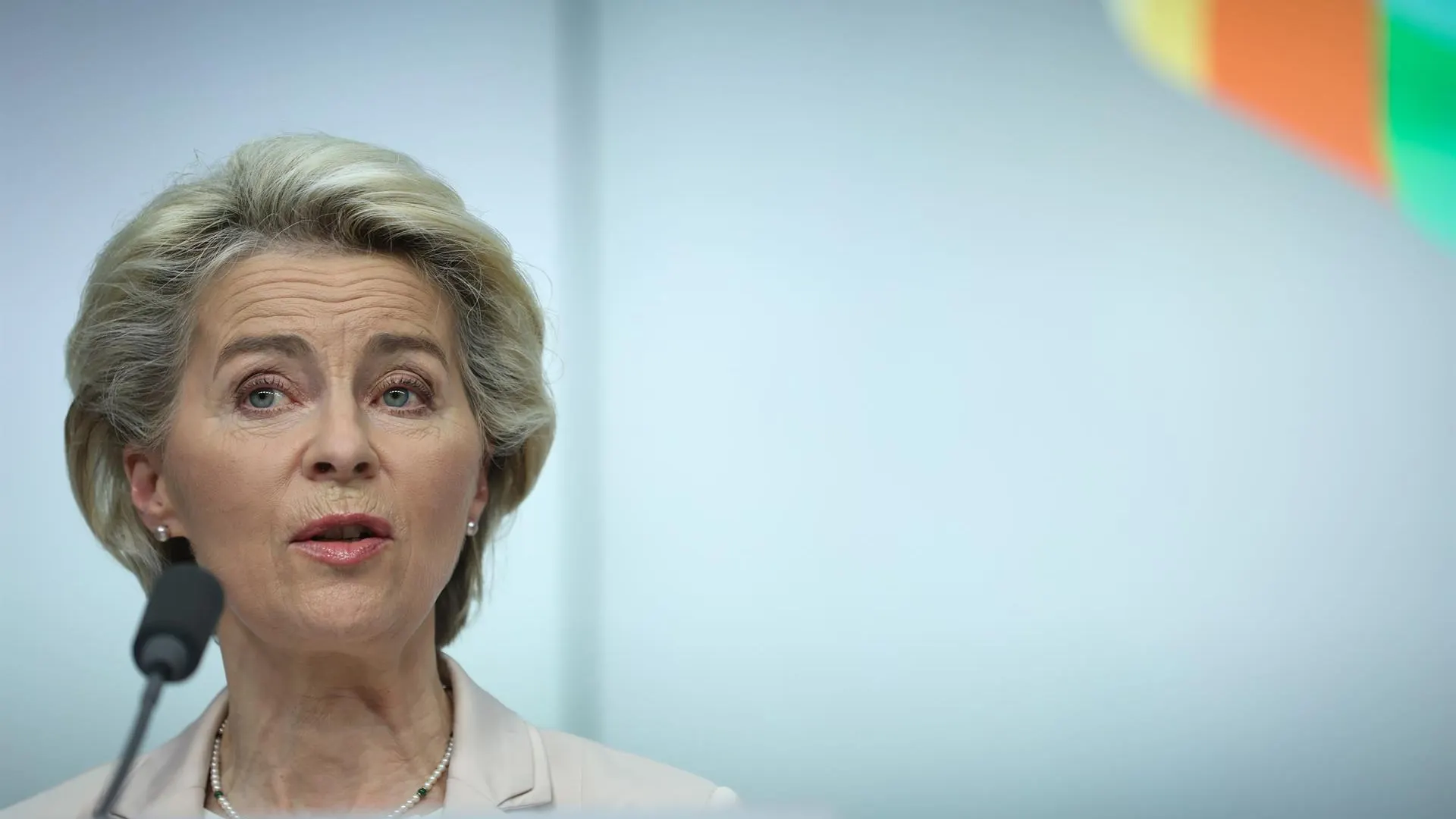 La presidenta de la Comisión Europea, Ursula von der Leyen