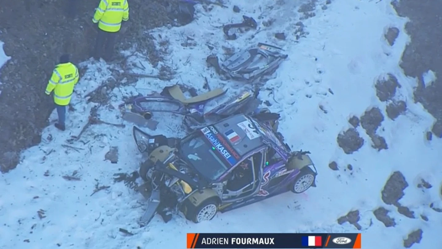 Terrible accidente en el Rally de Montecarlo Terrible accidente en el Rally de Montecarlo