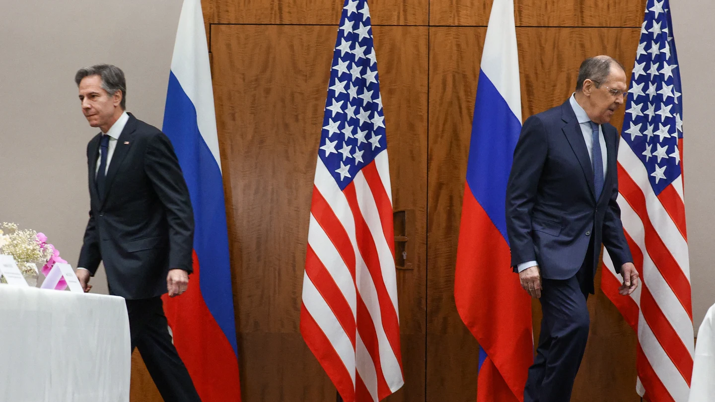 Antony Blinken y Sergei Lavrov, tras la reunión entre Rusia y Estados Unidos Antony Blinken y Sergei Lavrov, tras la reunión entre Rusia y Estados Unidos