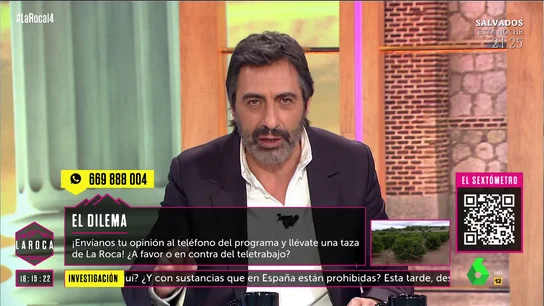Juan del Val rechaza totalmente el teletrabajo: "Sois unos guarros los que os gusta estar en casa" Juan del Val rechaza totalmente el teletrabajo: "Sois unos guarros los que os gusta estar en casa"