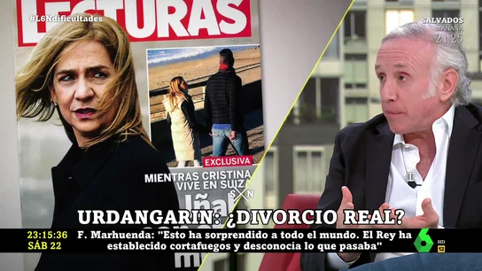 Eduardo Inda, tras las fotos de Iñaki Urdangarin: "Él y la infanta Cristina llevan separados dos años y en Zarzuela lo saben perfectamente" Eduardo Inda, tras las fotos de Iñaki Urdangarin: "Él y la infanta Cristina llevan separados dos años y en Zarzuela lo saben perfectamente"
