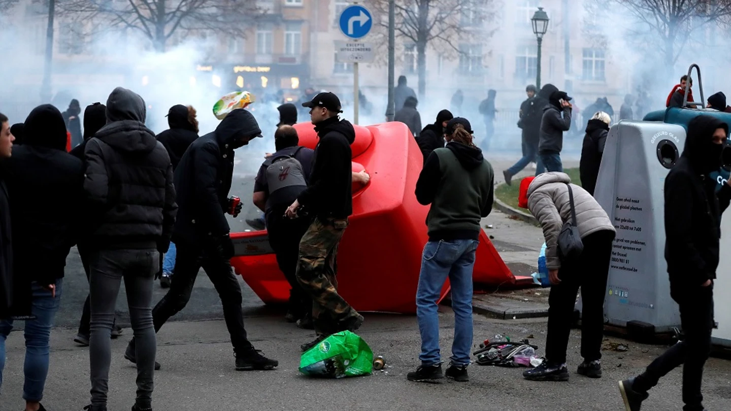 Protestas en Bruselas Protestas en Bruselas