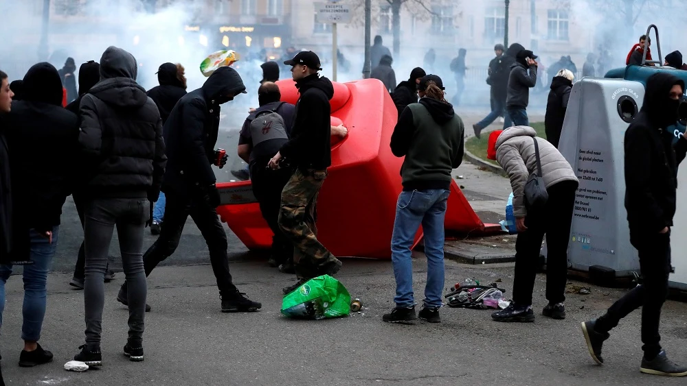 Protestas en Bruselas