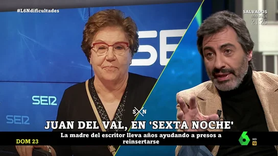 Las emotivas palabras de Juan del Val sobre su madre, que entrega su vida a reinsertar presos: "Recibe llamadas el día de la madre" Las emotivas palabras de Juan del Val sobre su madre, que entrega su vida a reinsertar presos: "Recibe llamadas el día de la madre"