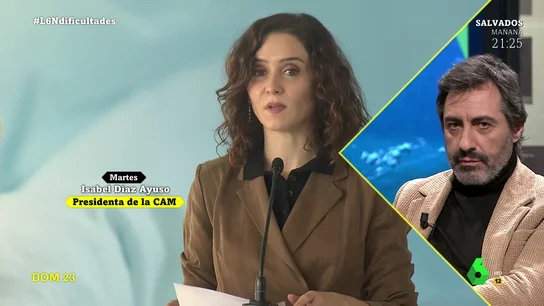 La defensa de Juan del Val a la sanidad pública tras las "desafortunadas" palabras de Ayuso en plena sexta ola La defensa de Juan del Val a la sanidad pública tras las "desafortunadas" palabras de Ayuso en plena sexta ola
