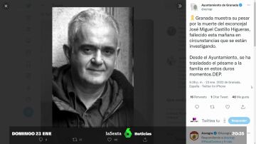 Muere un exconcejal socialista de Granada tras ser agredido mientras sufría un atraco