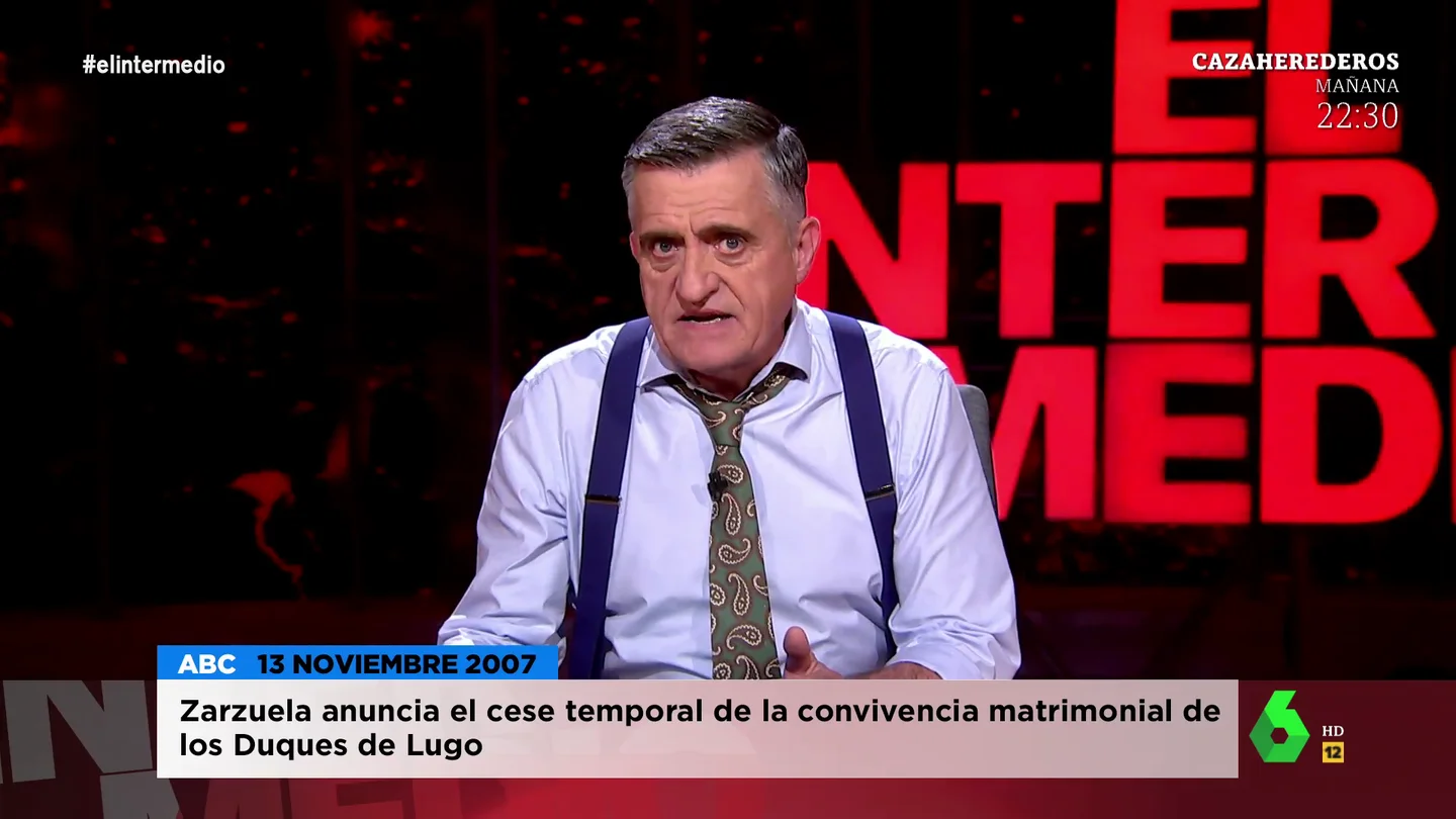 La reacción de Wyoming al comunicado de la infanta Cristina y Urdangarín: "La Casa Real no puede presumir de matrimonios felices" La reacción de Wyoming al comunicado de la infanta Cristina y Urdangarín: "La Casa Real no puede presumir de matrimonios felices"