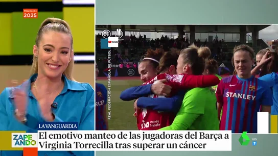Isanel Forner analiza la emocionante foto de Virginia Torrecilla manteada: "En el fútbol femenino pasan cosas que van más allá del deporte" Isanel Forner analiza la emocionante foto de Virginia Torrecilla manteada: "En el fútbol femenino pasan cosas que van más allá del deporte"