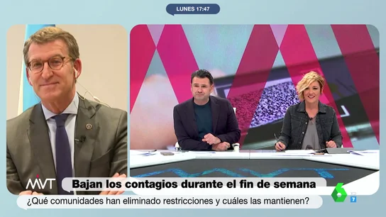 Cristina Pardo desvela ante la felicitación de Iñaki López algo que tiene en común con Feijóo: "Empezamos a ser especies de zoológico" Cristina Pardo desvela ante la felicitación de Iñaki López algo que tiene en común con Feijóo: "Empezamos a ser especies de zoológico"