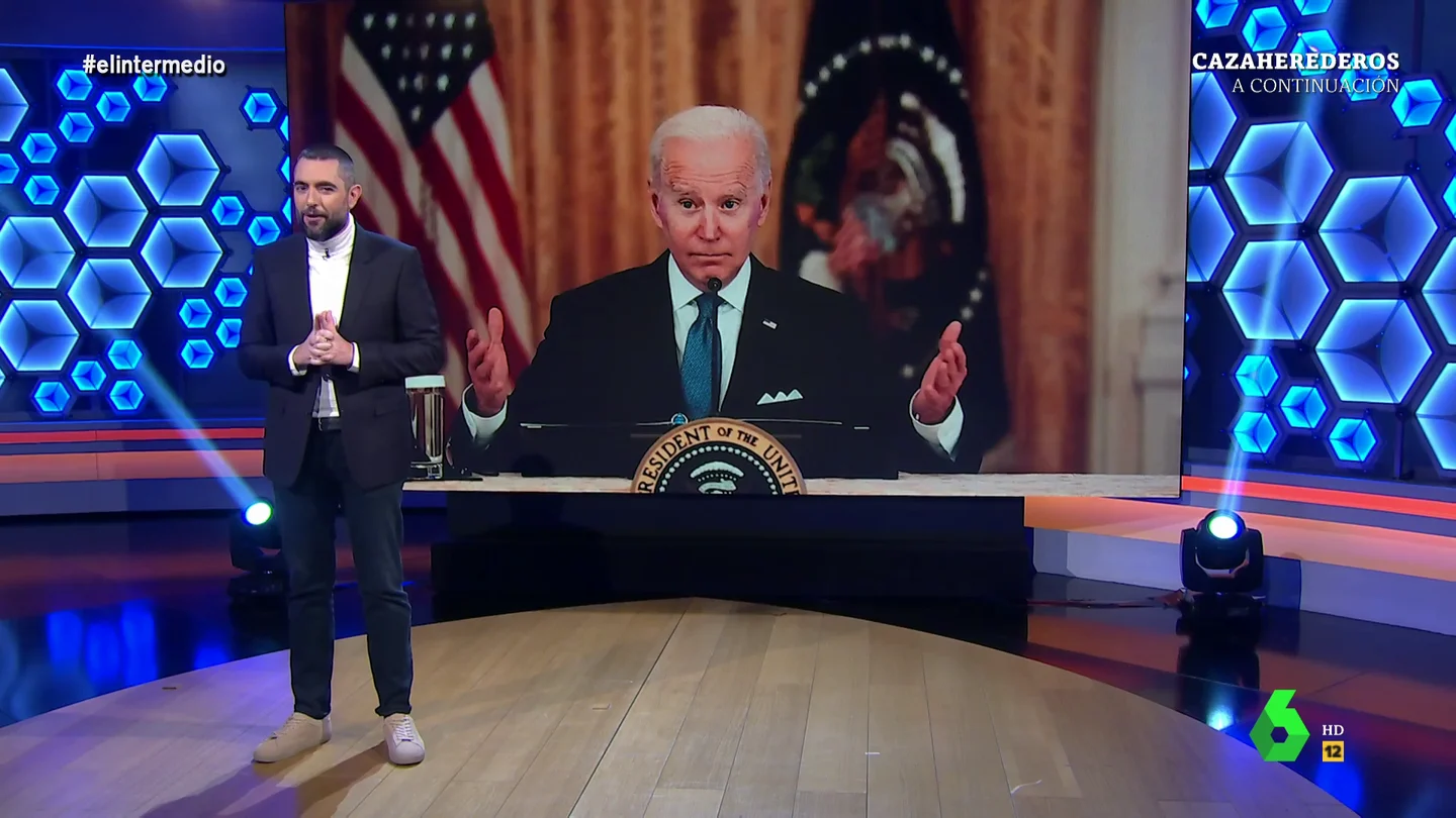La reacción de Dani Mateo al insulto de Joe Biden a un periodista: "Tiene muy mala leche y anda muy tenso" La reacción de Dani Mateo al insulto de Joe Biden a un periodista: "Tiene muy mala leche y anda muy tenso"