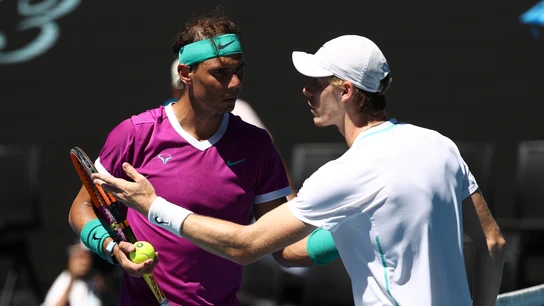 Rafa Nadal y Denis Shapovalov Rafa Nadal y Denis Shapovalov