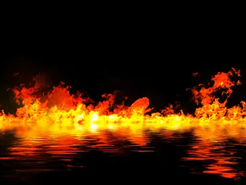 ¿Puede haber fuego en el agua? ¿Puede haber fuego en el agua?