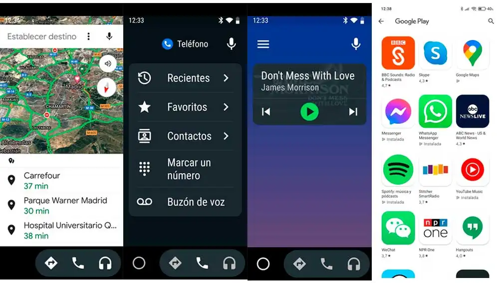 Apps que podemos usar en Android Auto