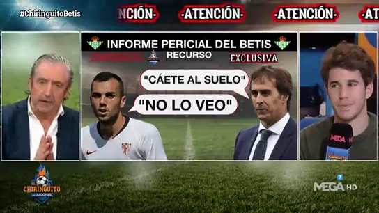 "Cáete al suelo": la demanda de Lopetegui a Jordán que desvela el informe pericial del Betis "Cáete al suelo": la demanda de Lopetegui a Jordán que desvela el informe pericial del Betis