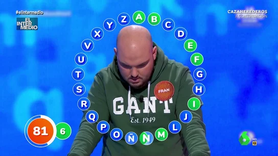 Vídeo manipulado - Un concursante de Pasapalabra acierta todas las preguntas sobre los candidatos para participar en Eurovisión Vídeo manipulado - Un concursante de Pasapalabra acierta todas las preguntas sobre los candidatos para participar en Eurovisión