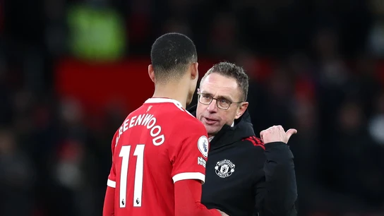 Greenwood y Ralf Rangnick Greenwood y Ralf Rangnick