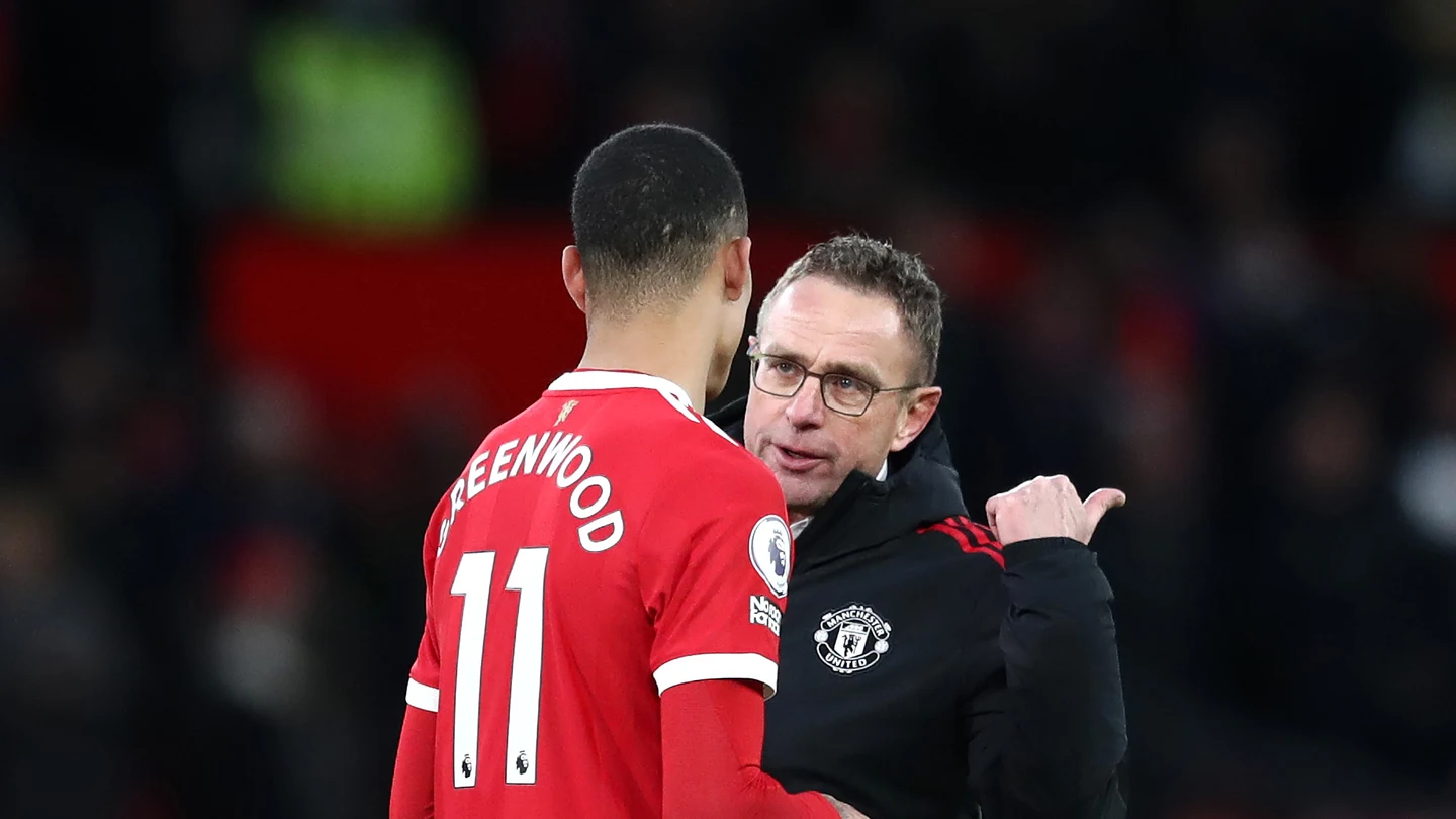 Greenwood y Ralf Rangnick Greenwood y Ralf Rangnick