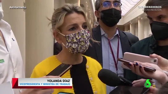 La sorpresa de Wyoming al escuchar a Yolanda Díaz hablar de la reforma laboral: "Nunca la había visto tan cabreada" La sorpresa de Wyoming al escuchar a Yolanda Díaz hablar de la reforma laboral: "Nunca la había visto tan cabreada"