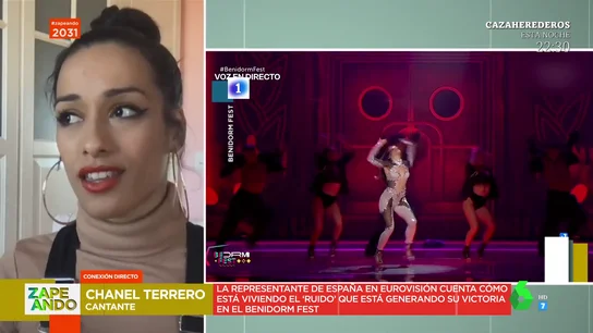 La tajante respuesta de Chanel a los políticos que usan la polémica del Benidorm Fest desata las risas del plató La tajante respuesta de Chanel a los políticos que usan la polémica del Benidorm Fest desata las risas del plató