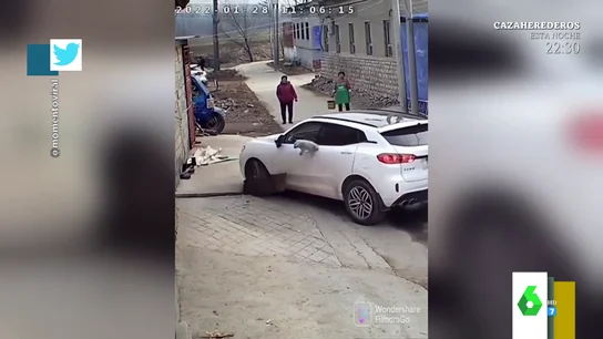 El impactante vídeo de un perro que se choca contra un coche y logra salir ileso El impactante vídeo de un perro que se choca contra un coche y logra salir ileso