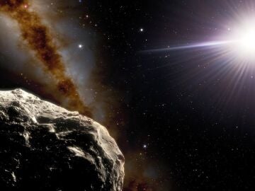 Ilustración del asteroide troyano 2020 XL5