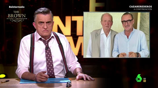 La reacción de Wyoming al ver la foto del emérito con Carlos Herrera: "¿Se ha teñido de rubio? ¡Está aún más arrebatador" La reacción de Wyoming al ver la foto del emérito con Carlos Herrera: "¿Se ha teñido de rubio? ¡Está aún más arrebatador"