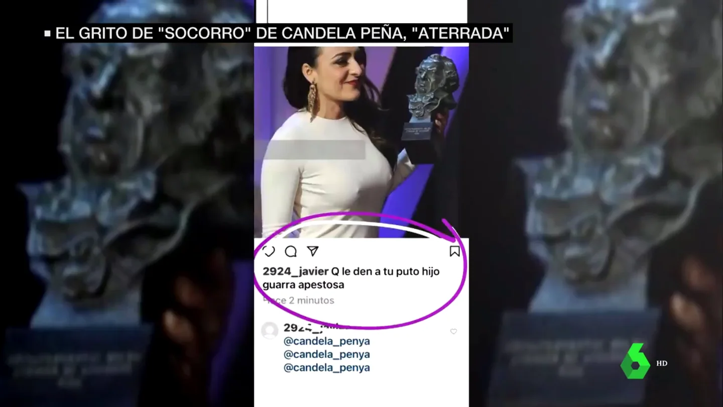 "Me voy a correr en tu pelo": así fue el ciberacoso que sufrió Candela Peña durante meses "Me voy a correr en tu pelo": así fue el ciberacoso que sufrió Candela Peña durante meses