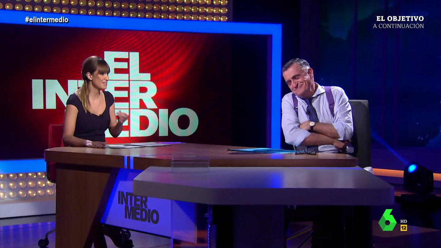 Sandra Sabatés elogia el "maravilloso monólogo" de Wyoming: "Has estado tan brillante que pensaba que eras Pablo Motos" Sandra Sabatés elogia el "maravilloso monólogo" de Wyoming: "Has estado tan brillante que pensaba que eras Pablo Motos"