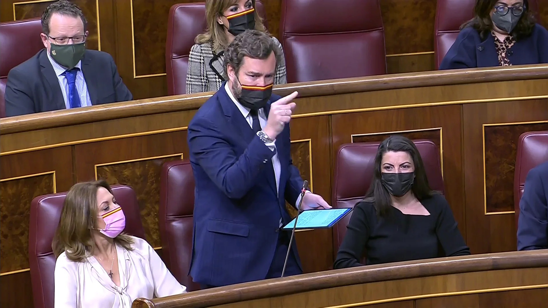 Iván Espinosa de los Monteros, durante la sesión de control 